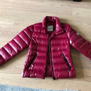 Moncler Down Puffer Coat Wine color